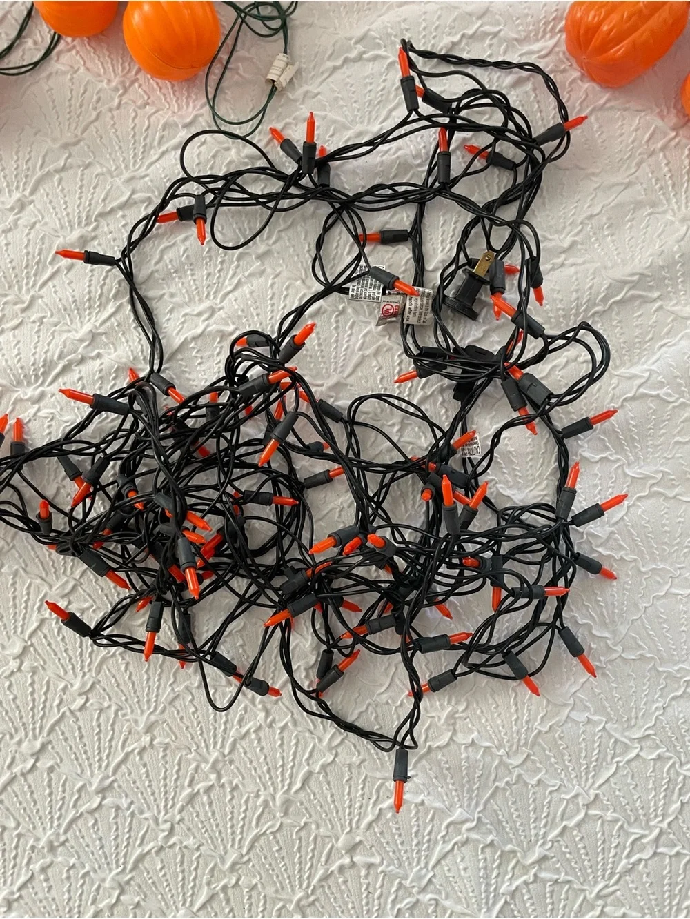 Orange Pumpkin Halloween String Lights - Festive Home Holiday Décor